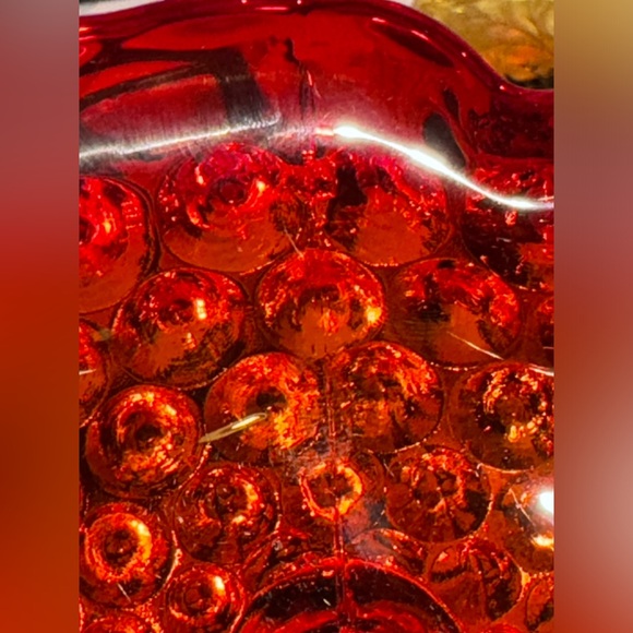 Fenton Amberina Hobnail Footed Bowl✨ - Picture 13 of 16